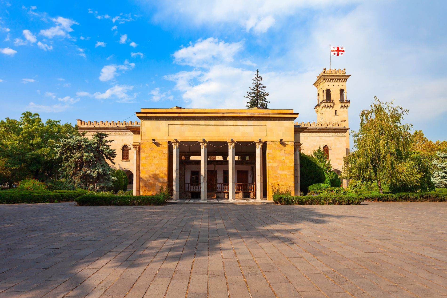Joseph Stalin Museum in Gori, Georgia — historic building with exhibits about Stalin’s life and Soviet-era legacy in his hometown