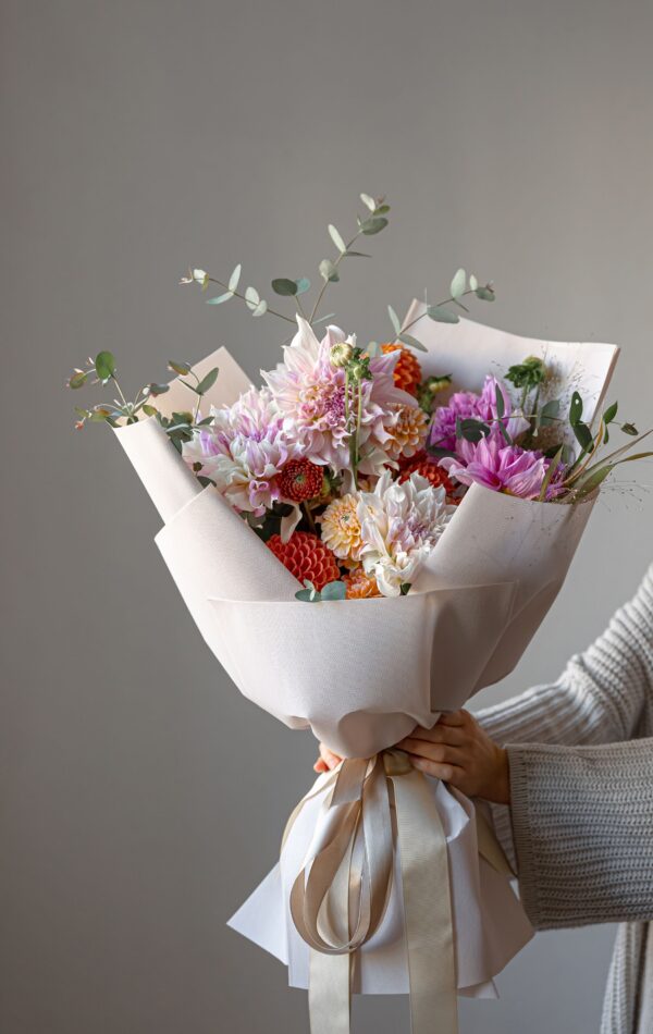 Order a custom flower bouquet at reception — in-room delivery service available daily for Bellevue Boutique Hotel guests
